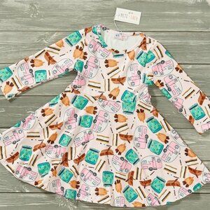 Simpley Smores Camper Girls Dress